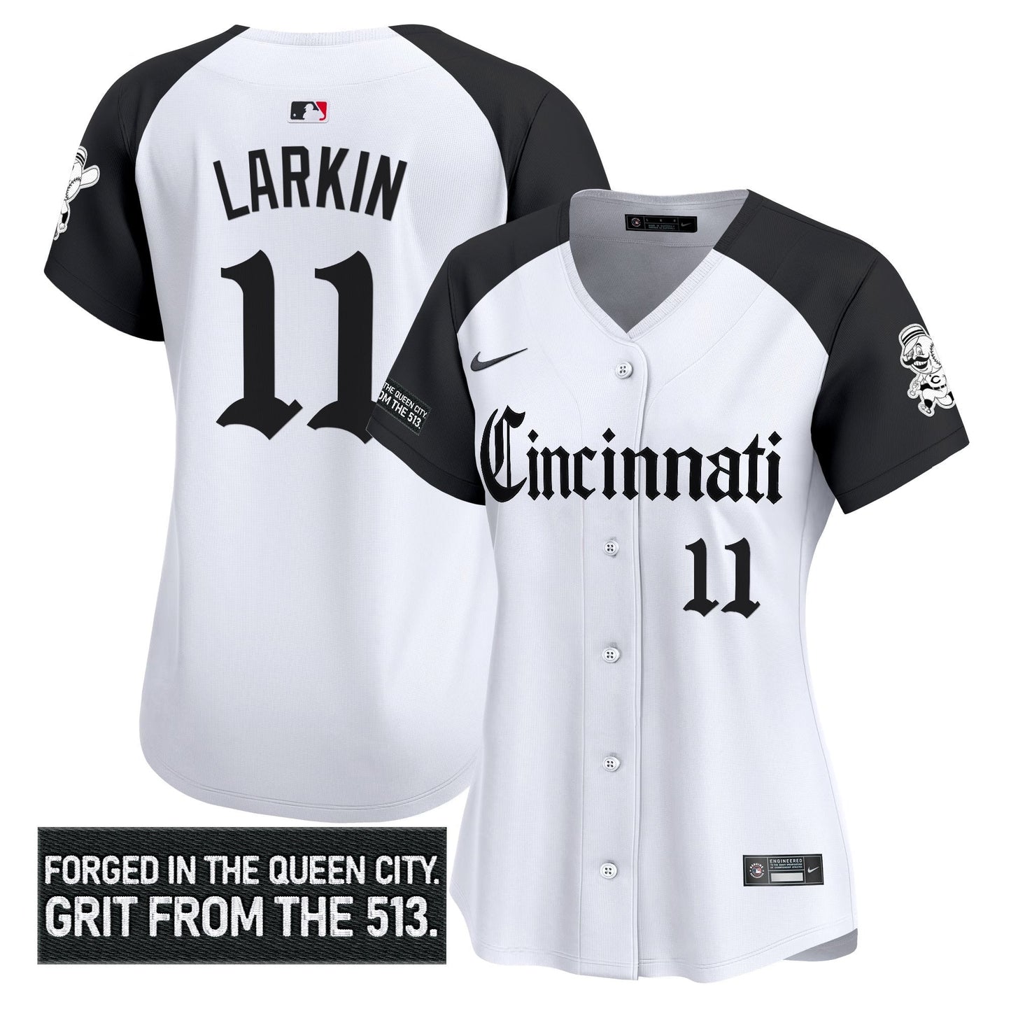 Women's Cincinnati Reds 'Gothic Queen City Edition' Vapor Premier Limited Jersey - All Stitched