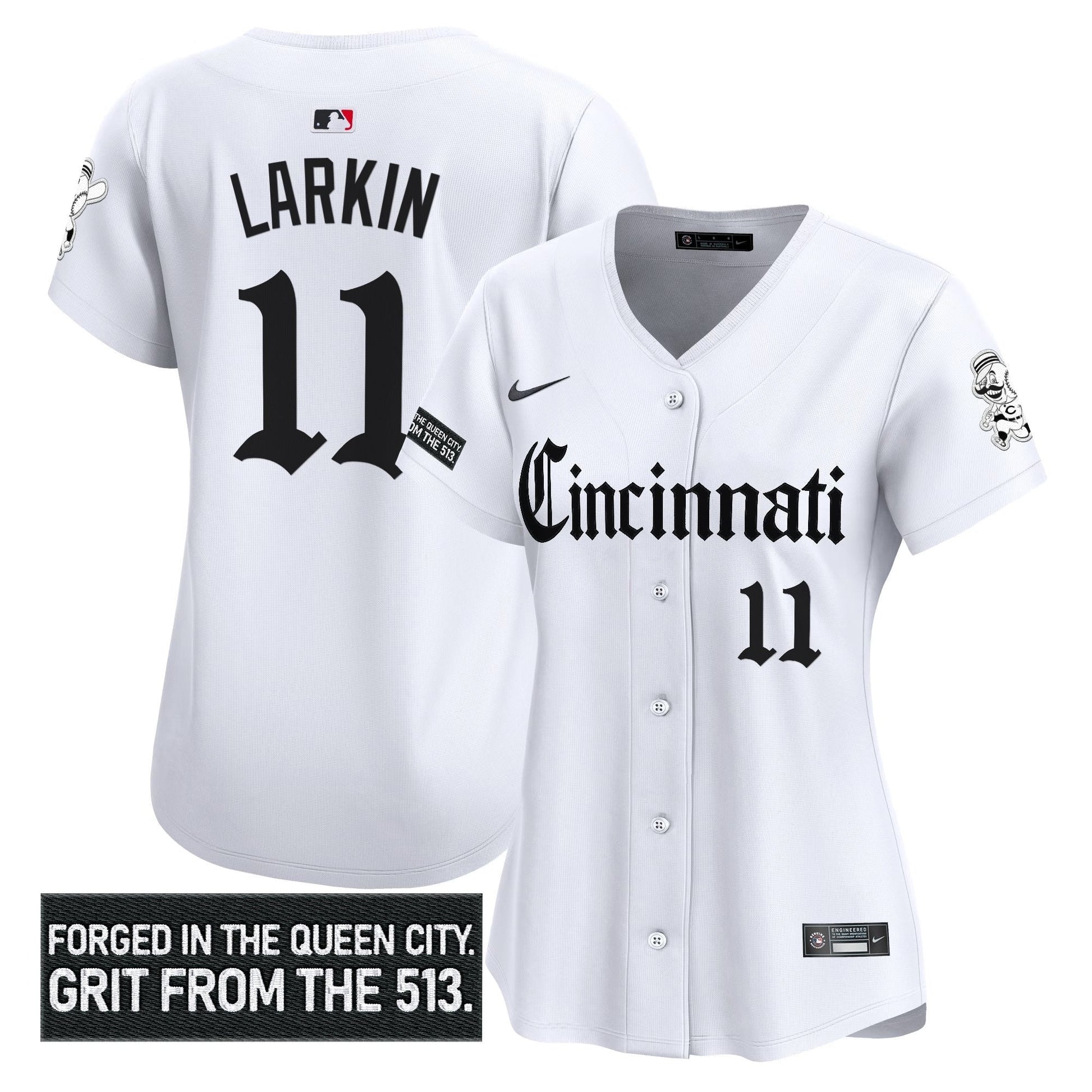 Women's Cincinnati Reds 'Gothic Queen City Edition' Vapor Premier Limited Jersey - All Stitched