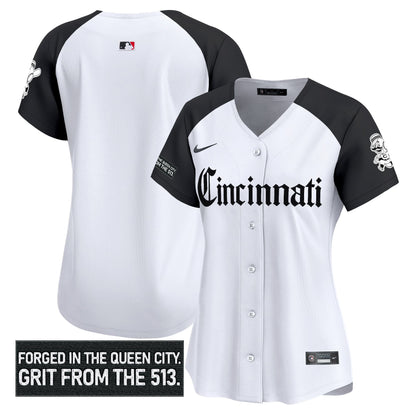 Women's Cincinnati Reds 'Gothic Queen City Edition' Vapor Premier Limited Jersey - All Stitched