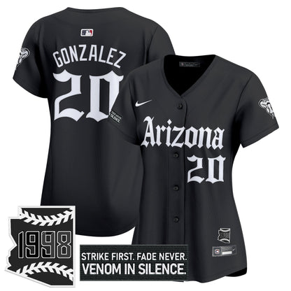 Women's Arizona Diamondbacks 'Gothic Desert Fang Edition' Vapor Premier Limited Jersey - All Stitched