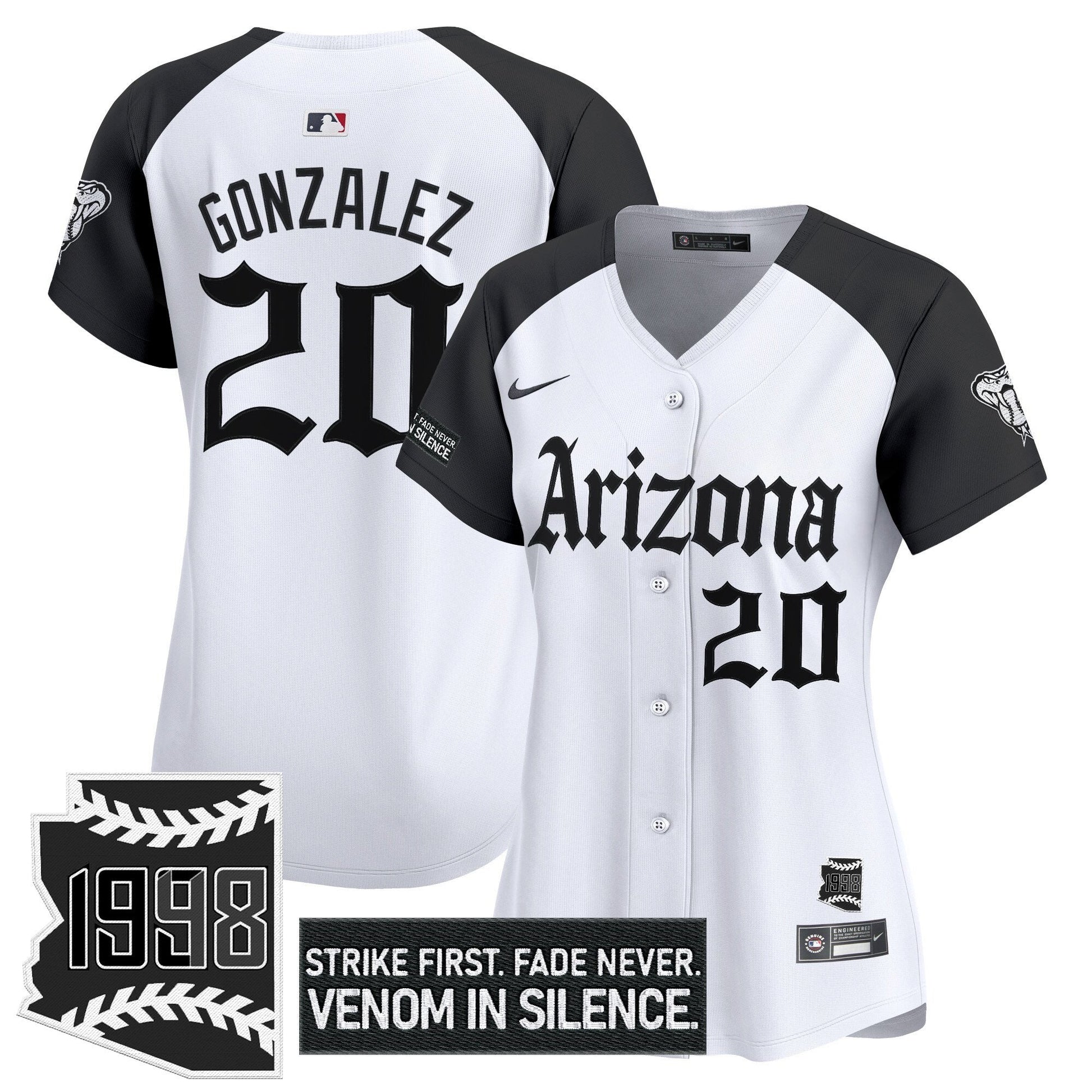 Women's Arizona Diamondbacks 'Gothic Desert Fang Edition' Vapor Premier Limited Jersey - All Stitched