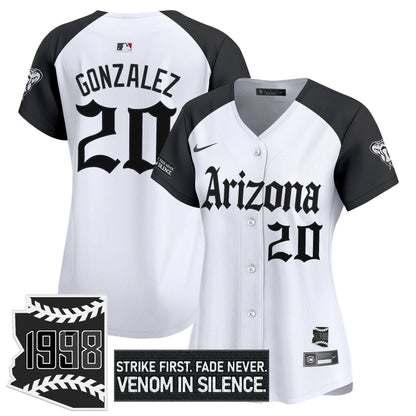 Women's Arizona Diamondbacks 'Gothic Desert Fang Edition' Vapor Premier Limited Jersey - All Stitched