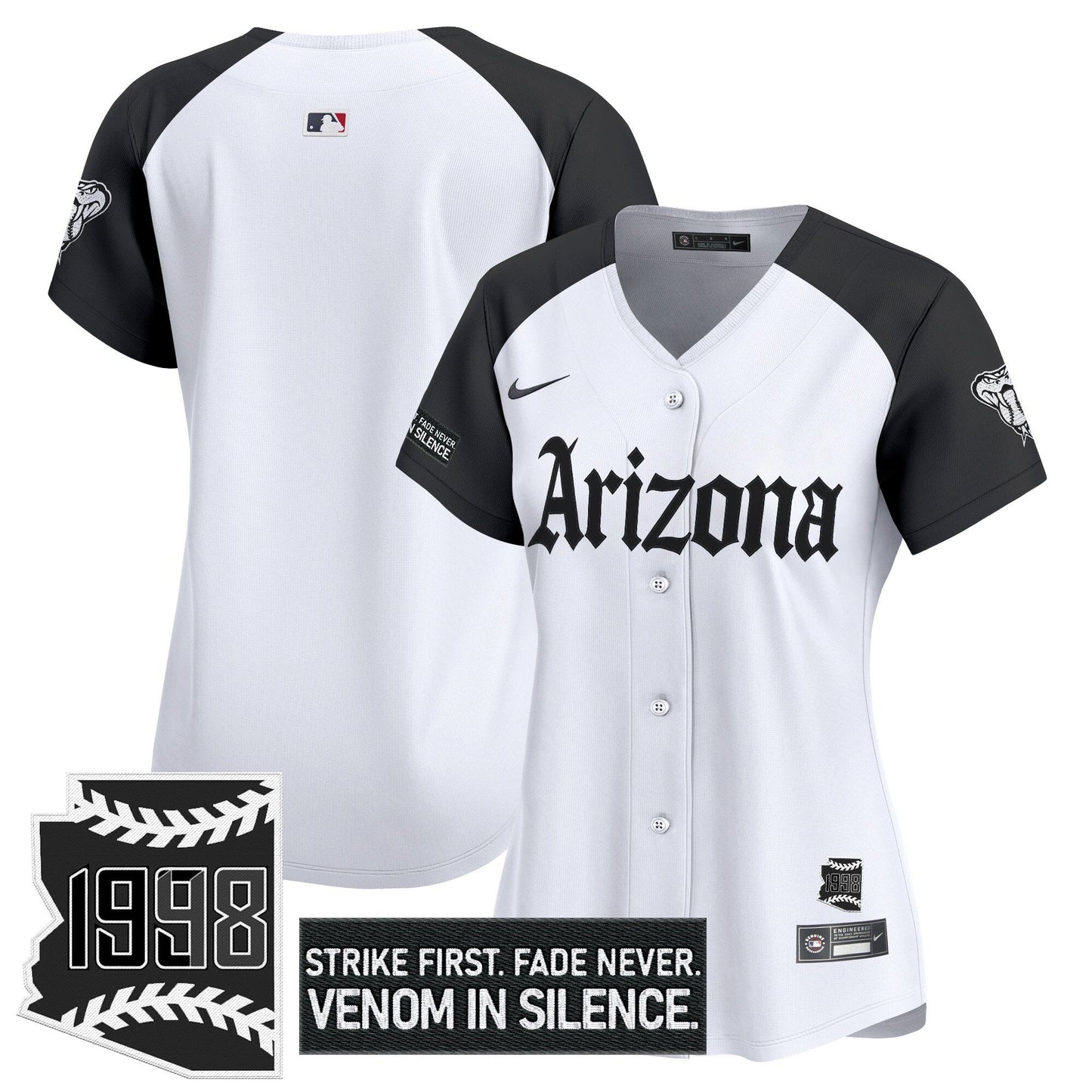 Women's Arizona Diamondbacks 'Gothic Desert Fang Edition' Vapor Premier Limited Jersey - All Stitched