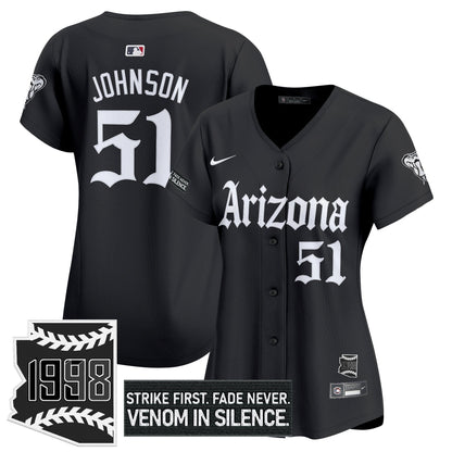 Women's Arizona Diamondbacks 'Gothic Desert Fang Edition' Vapor Premier Limited Jersey - All Stitched