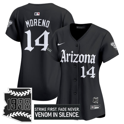 Women's Arizona Diamondbacks 'Gothic Desert Fang Edition' Vapor Premier Limited Jersey - All Stitched