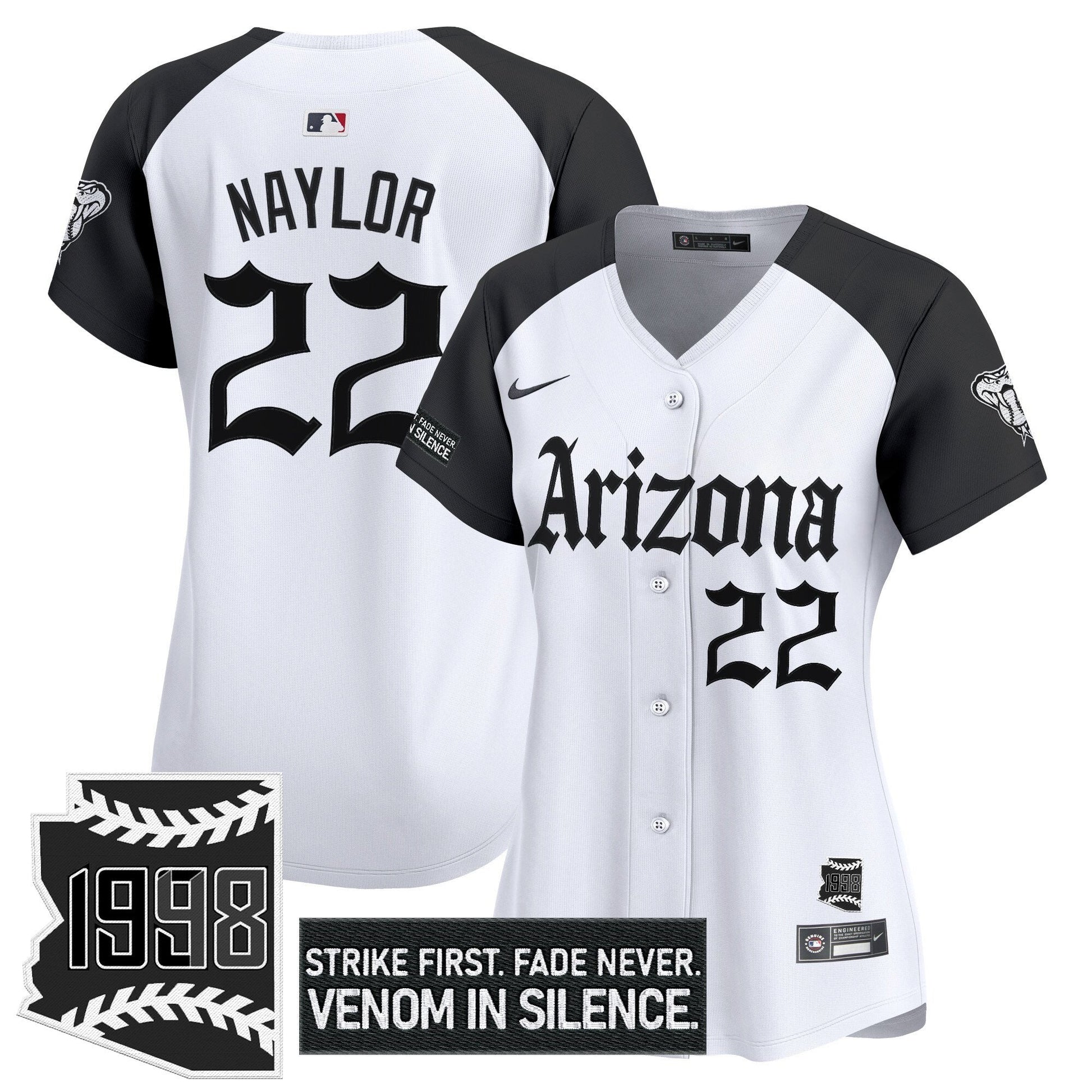 Women's Arizona Diamondbacks 'Gothic Desert Fang Edition' Vapor Premier Limited Jersey - All Stitched