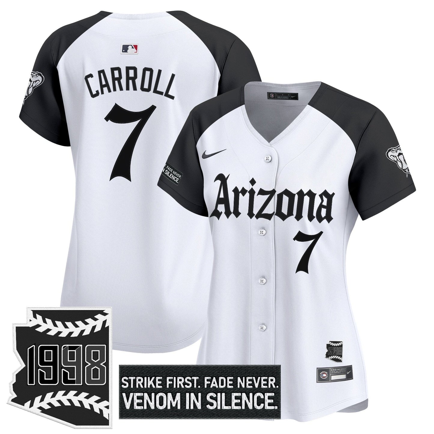 Women's Arizona Diamondbacks 'Gothic Desert Fang Edition' Vapor Premier Limited Jersey - All Stitched