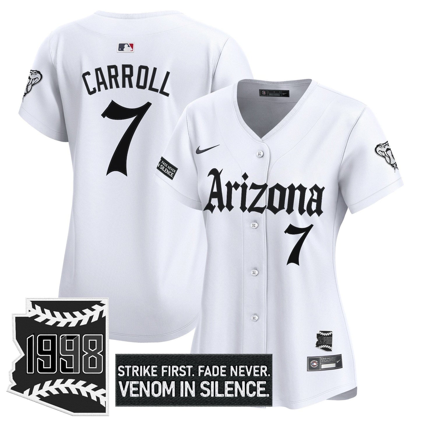 Women's Arizona Diamondbacks 'Gothic Desert Fang Edition' Vapor Premier Limited Jersey - All Stitched