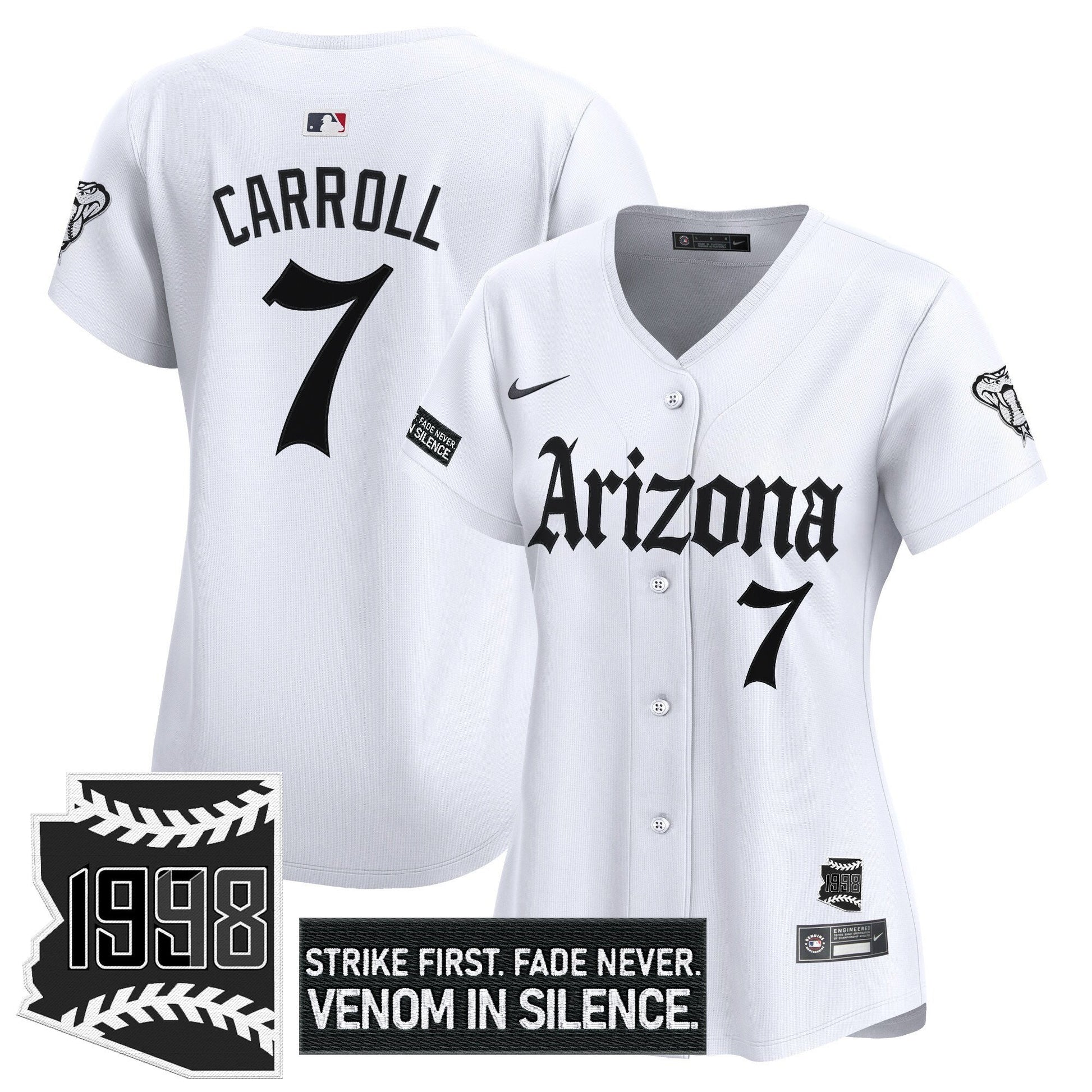 Women's Arizona Diamondbacks 'Gothic Desert Fang Edition' Vapor Premier Limited Jersey - All Stitched