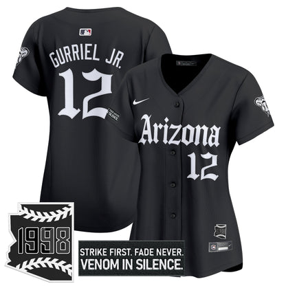 Women's Arizona Diamondbacks 'Gothic Desert Fang Edition' Vapor Premier Limited Jersey - All Stitched