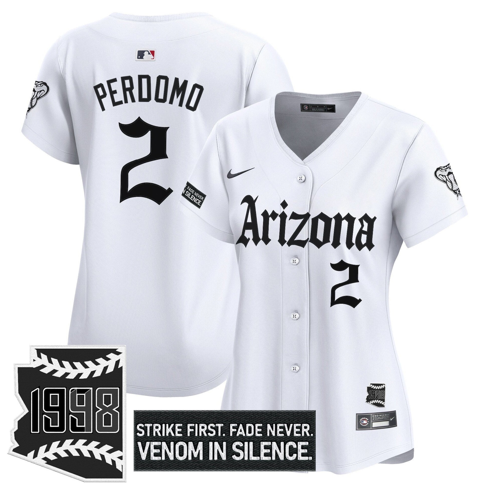 Women's Arizona Diamondbacks 'Gothic Desert Fang Edition' Vapor Premier Limited Jersey - All Stitched
