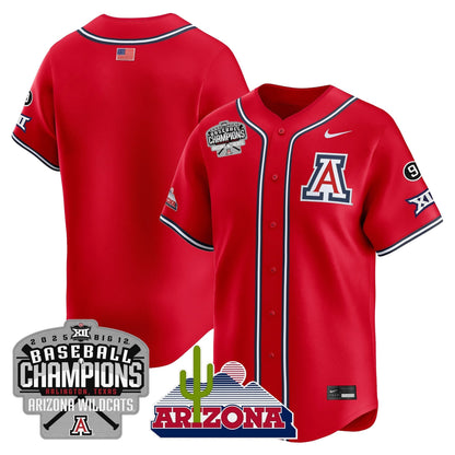 Men's Arizona Wildcats 2025 Big 12 Champions Vapor Premier Limited Jersey - All Stitched