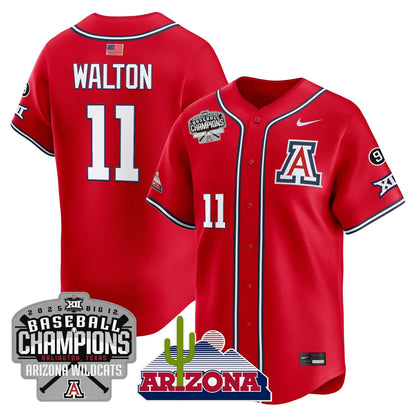Men's Arizona Wildcats 2025 Big 12 Champions Vapor Premier Limited Jersey - All Stitched