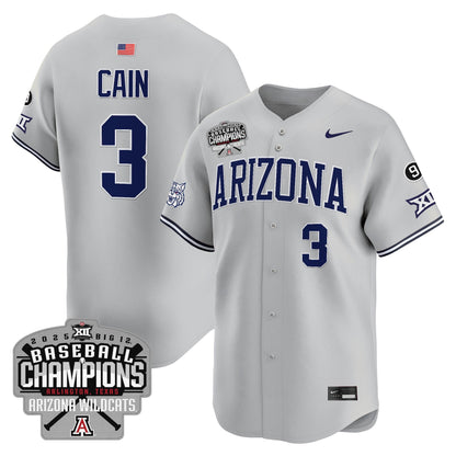 Men's Arizona Wildcats 2025 Big 12 Champions Vapor Premier Limited Jersey - All Stitched
