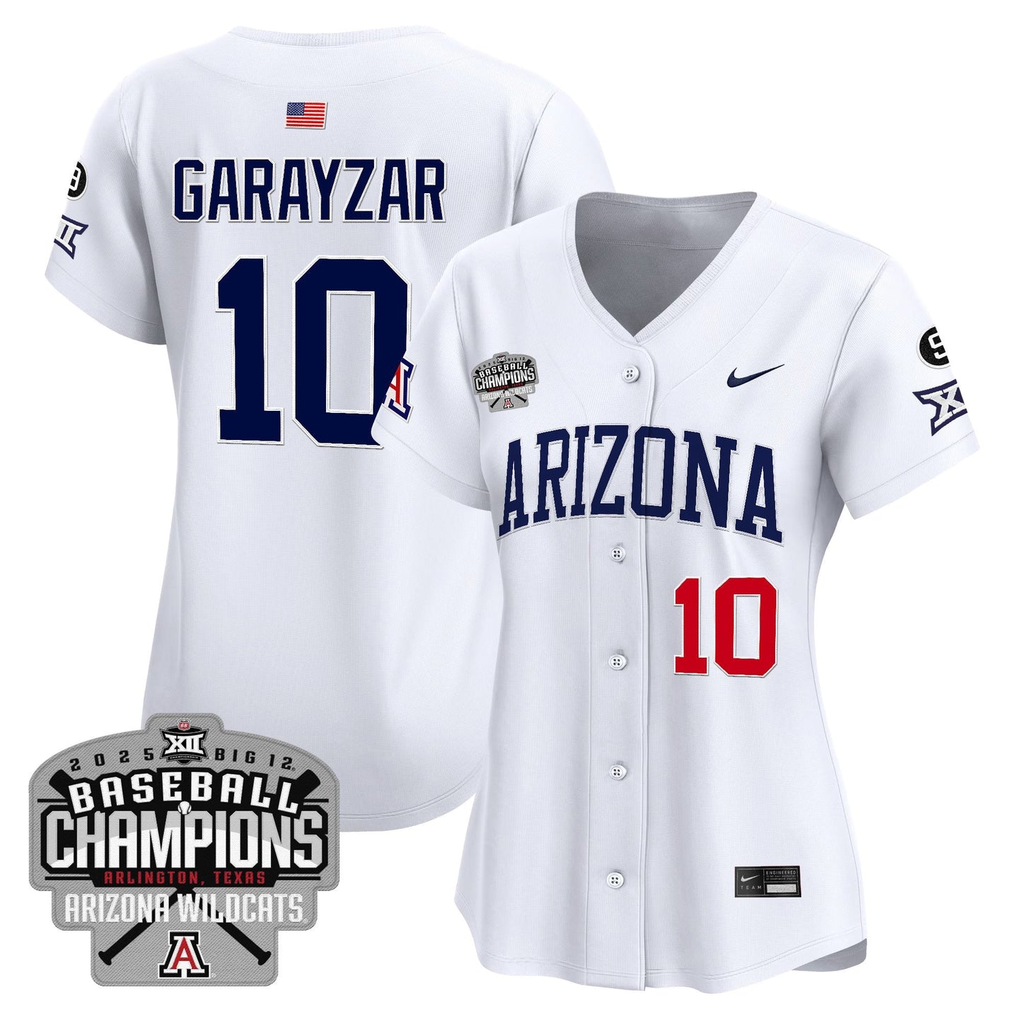Women's Arizona Wildcats 2025 Big 12 Champions Vapor Premier Limited Jersey - All Stitched
