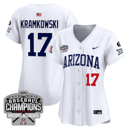 Women's Arizona Wildcats 2025 Big 12 Champions Vapor Premier Limited Jersey - All Stitched
