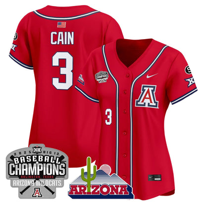 Women's Arizona Wildcats 2025 Big 12 Champions Vapor Premier Limited Jersey - All Stitched