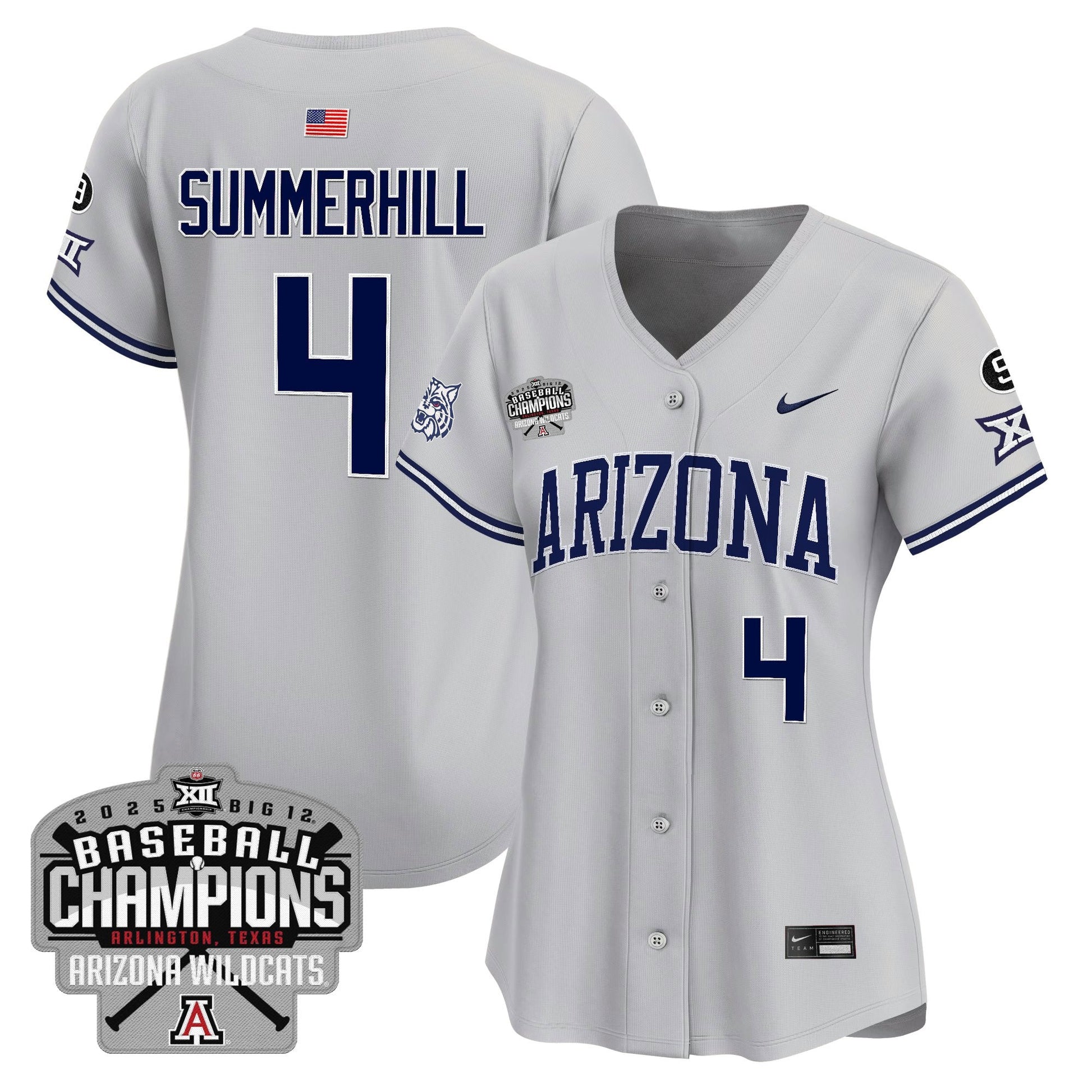 Women's Arizona Wildcats 2025 Big 12 Champions Vapor Premier Limited Jersey - All Stitched