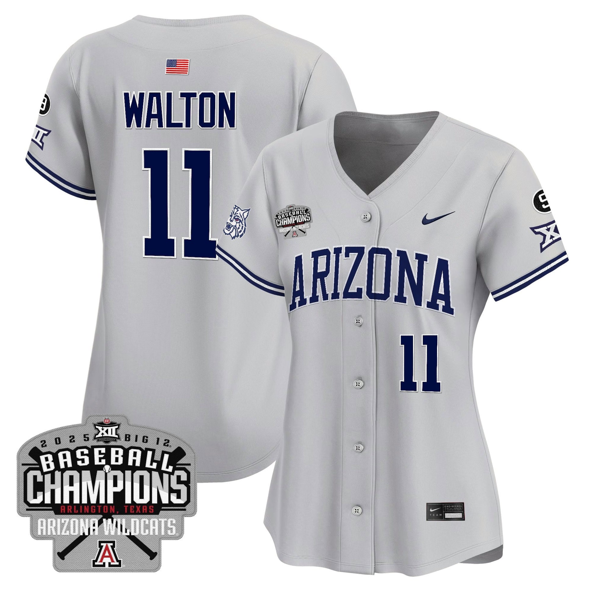 Women's Arizona Wildcats 2025 Big 12 Champions Vapor Premier Limited Jersey - All Stitched