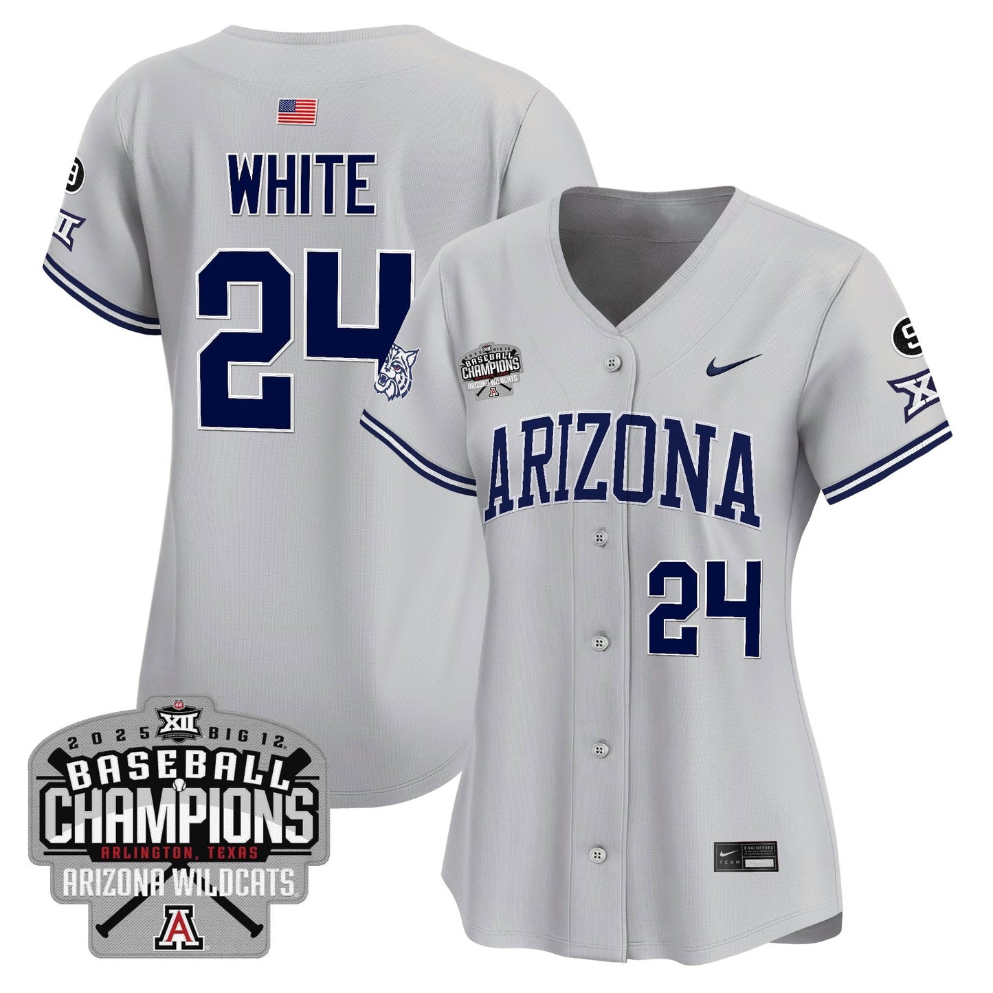 Women's Arizona Wildcats 2025 Big 12 Champions Vapor Premier Limited Jersey - All Stitched