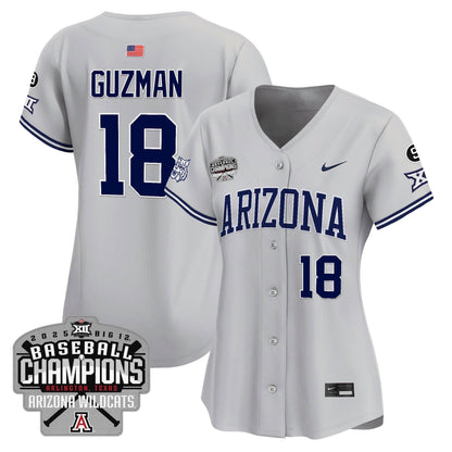 Women's Arizona Wildcats 2025 Big 12 Champions Vapor Premier Limited Jersey - All Stitched