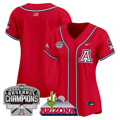 Women's Arizona Wildcats 2025 Big 12 Champions Vapor Premier Limited Jersey - All Stitched