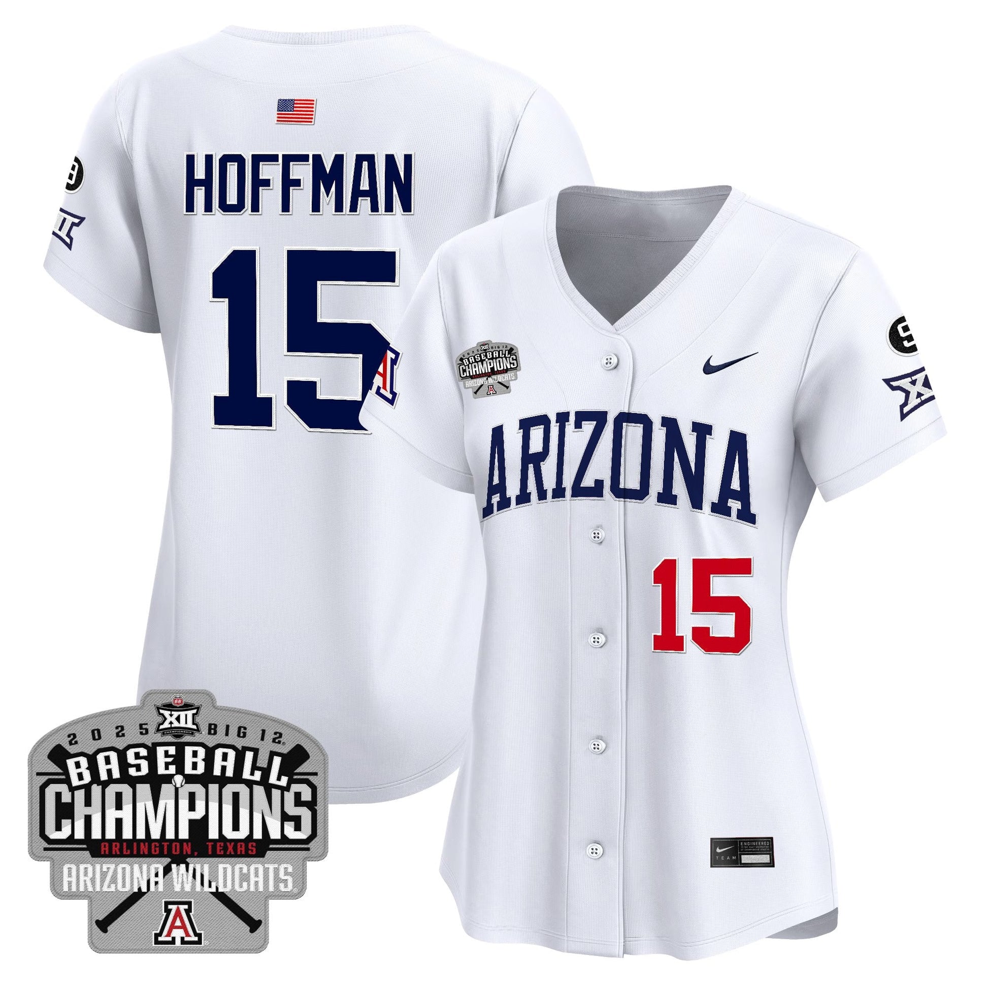 Women's Arizona Wildcats 2025 Big 12 Champions Vapor Premier Limited Jersey - All Stitched