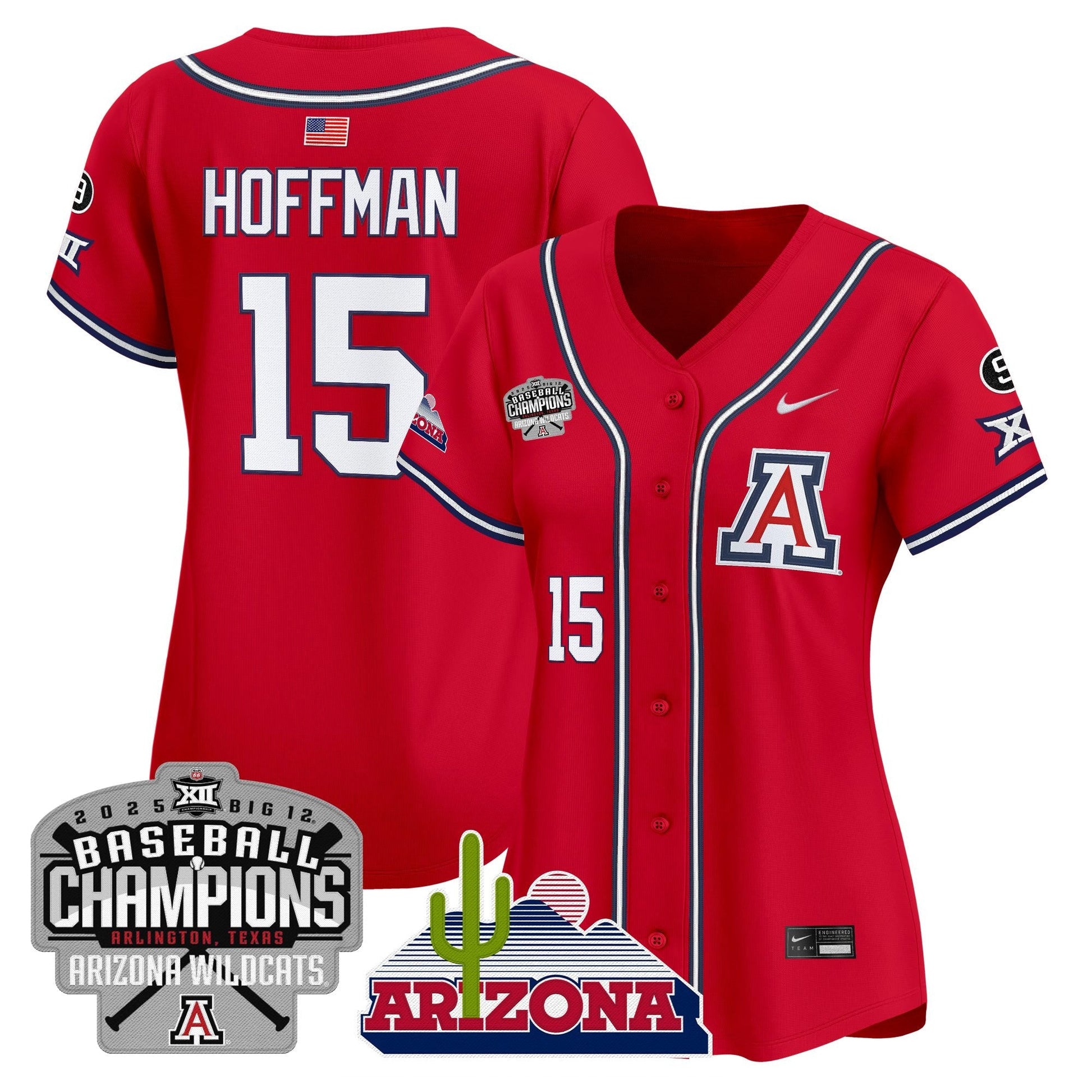Women's Arizona Wildcats 2025 Big 12 Champions Vapor Premier Limited Jersey - All Stitched