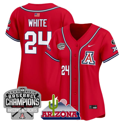 Women's Arizona Wildcats 2025 Big 12 Champions Vapor Premier Limited Jersey - All Stitched