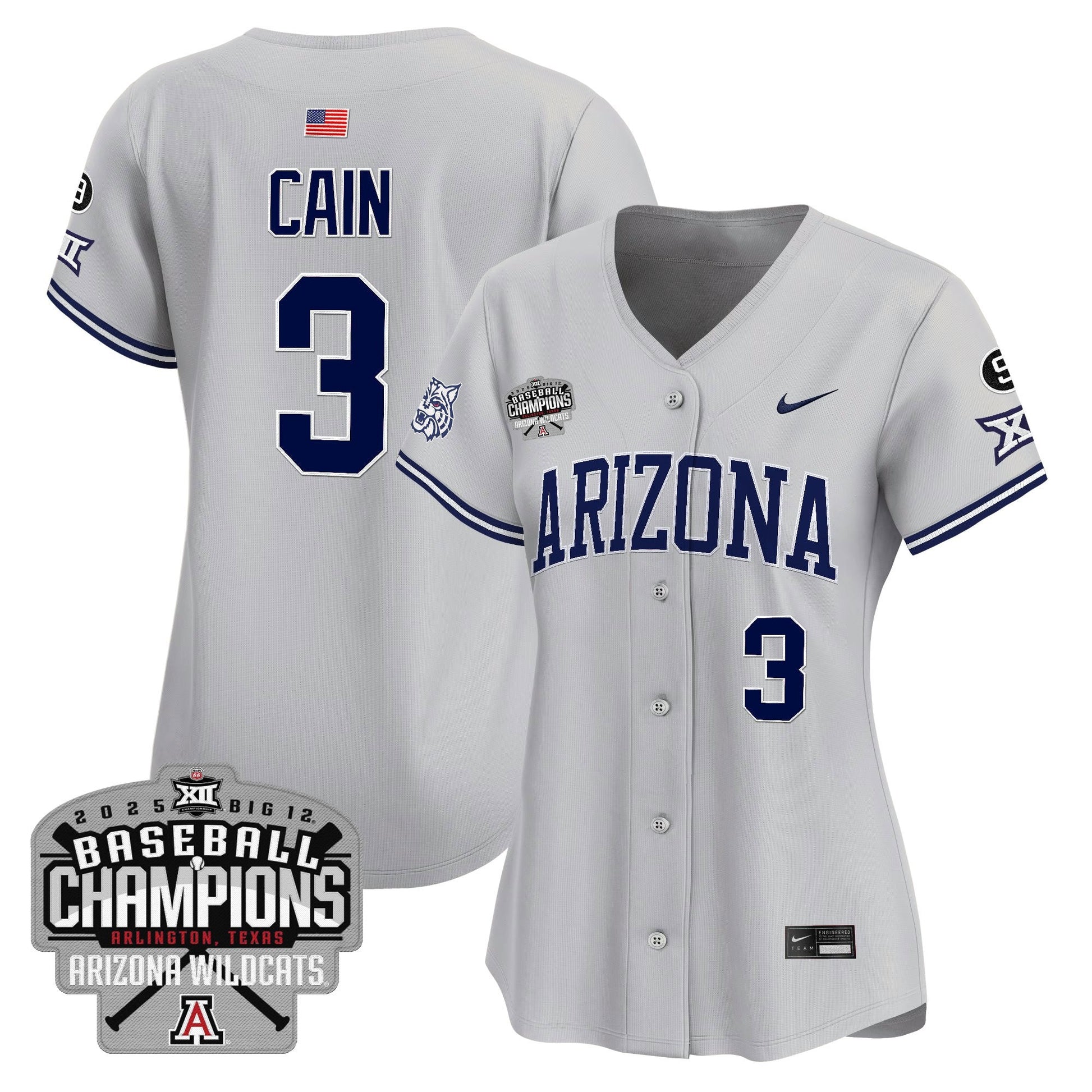 Women's Arizona Wildcats 2025 Big 12 Champions Vapor Premier Limited Jersey - All Stitched