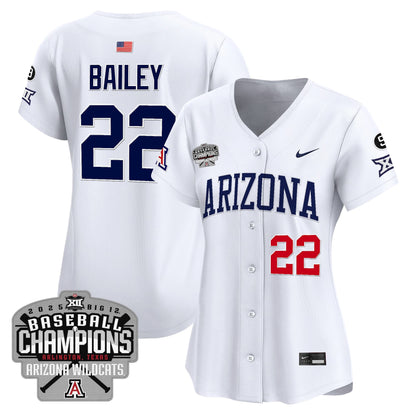 Women's Arizona Wildcats 2025 Big 12 Champions Vapor Premier Limited Jersey - All Stitched