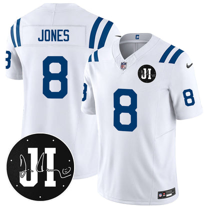 Men's Indianapolis Colts Limited 2025 Jersey - Memorial Patch for Jim Irsay - All Stitched