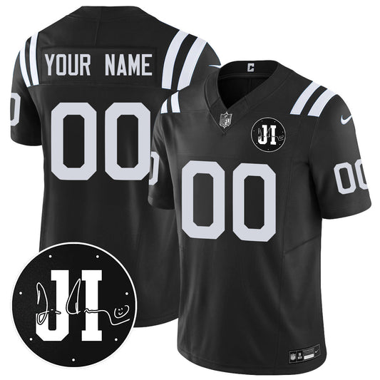 Indianapolis Colts Limited 2025 Custom Jersey - Memorial Patch for Jim Irsay - All Stitched
