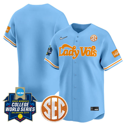 Men's Size - Tennessee Volunteers Softball 2025 World Series (WCWS) Vapor Premier Limited Jersey - All Stitched