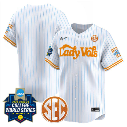 Men's Size - Tennessee Volunteers Softball 2025 World Series (WCWS) Vapor Premier Limited Jersey - All Stitched
