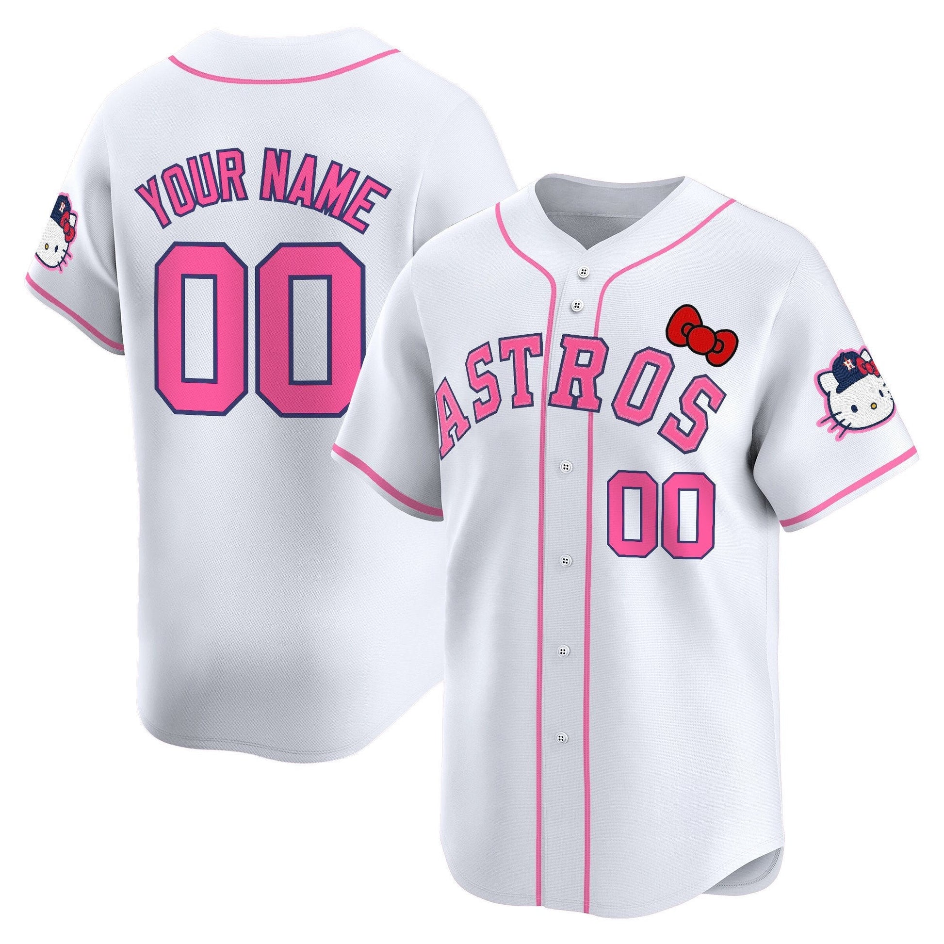 Houston Astros Hello Kitty Vapor Premier Limited Custom Jersey V2 - All Stitched