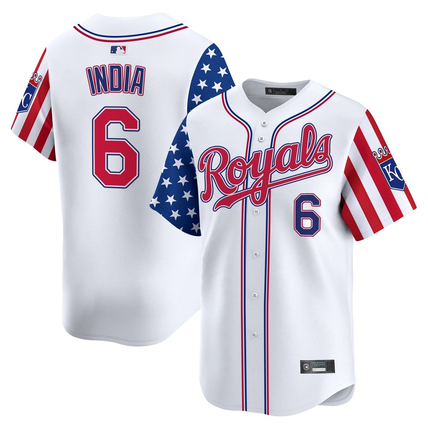 Men's Kansas City Royals 2025 Independence Day Vapor Premier Limited Jersey - All Stitched