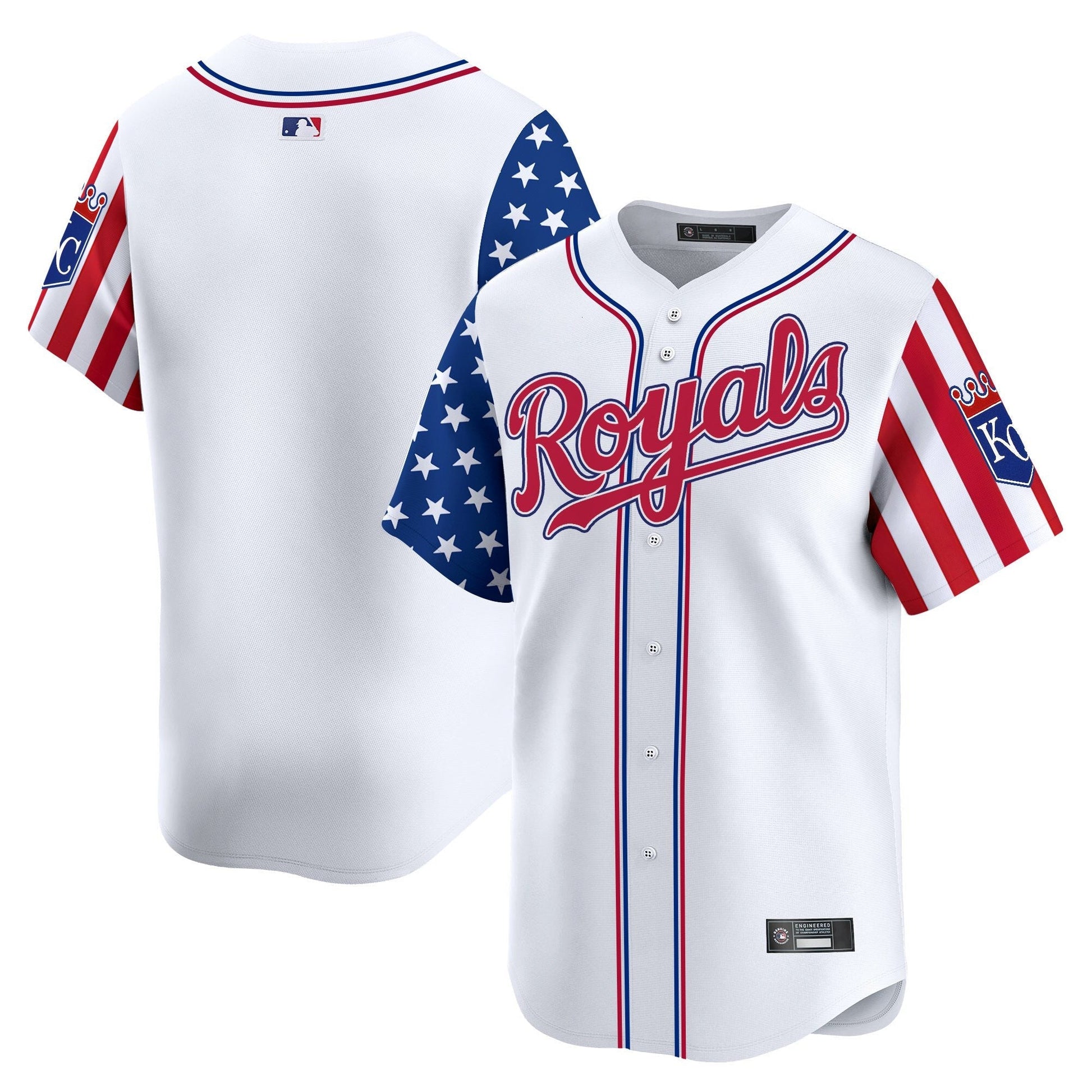 Men's Kansas City Royals 2025 Independence Day Vapor Premier Limited Jersey - All Stitched