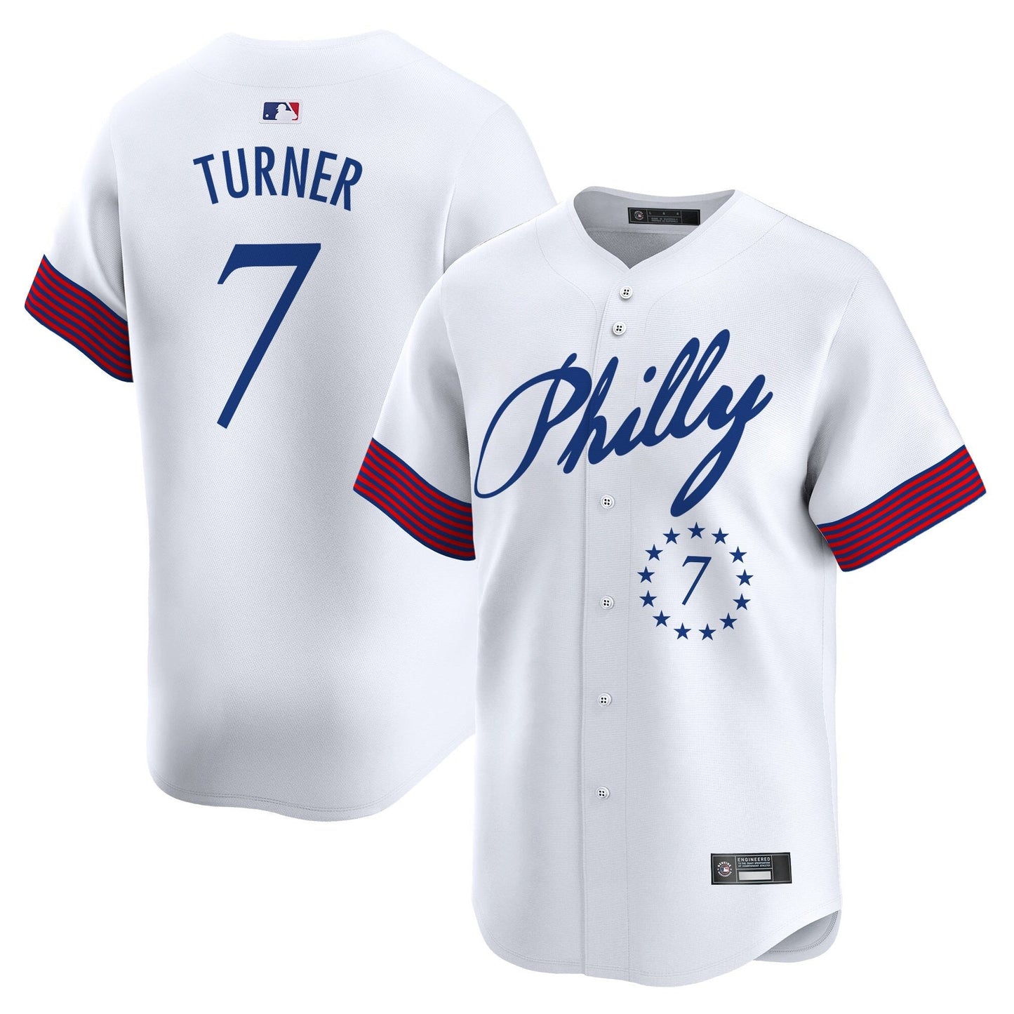 Men's Philadelphia Phillies 2025 Independence Day Vapor Premier Limited Jersey V2 - All Stitched