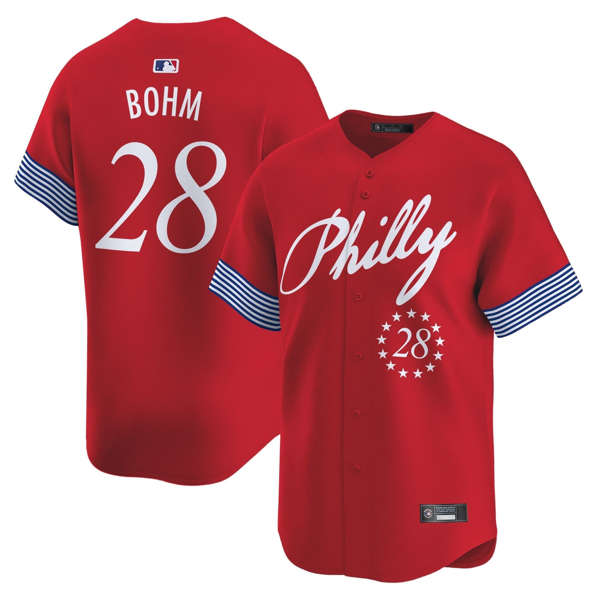 Men's Philadelphia Phillies 2025 Independence Day Vapor Premier Limited Jersey V2 - All Stitched