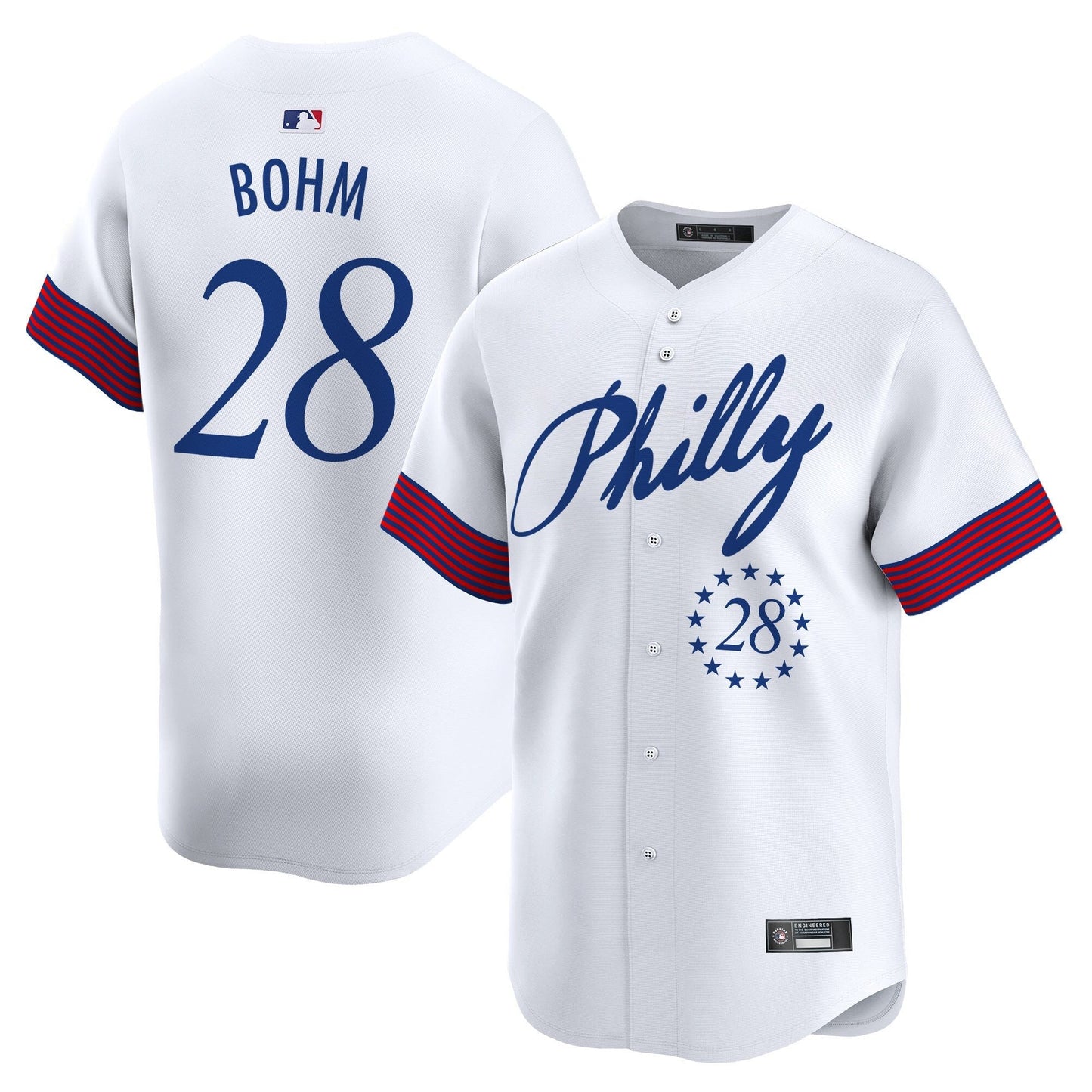 Men's Philadelphia Phillies 2025 Independence Day Vapor Premier Limited Jersey V2 - All Stitched