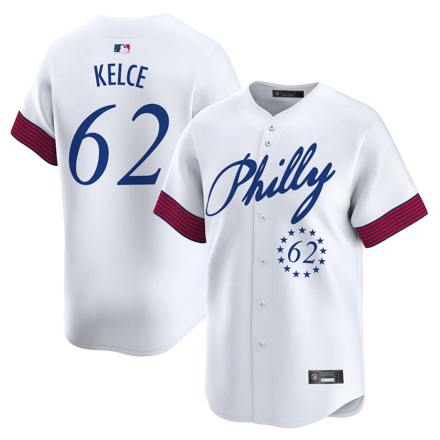 Men's Philadelphia Phillies 2025 Independence Day Vapor Premier Limited Jersey V2 - All Stitched