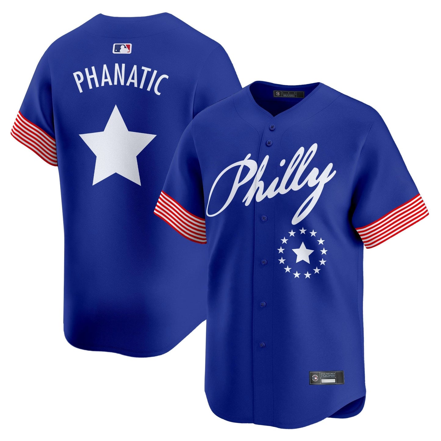 Men's Philadelphia Phillies 2025 Independence Day Vapor Premier Limited Jersey V2 - All Stitched