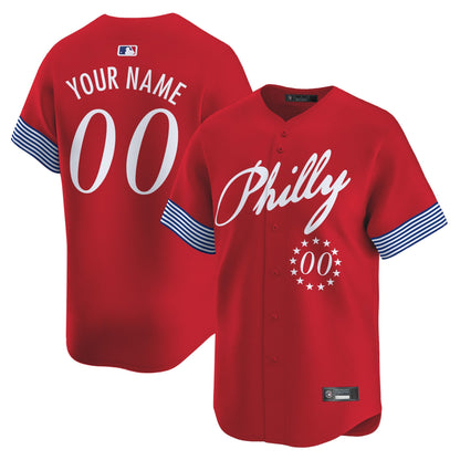 Philadelphia Phillies 2025 Independence Day Vapor Premier Limited Custom Jersey V2 - All Stitched