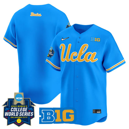 Men's size - UCLA Bruins Softball 2025 World Series (WCWS) Vapor Premier Limited Jersey - All Stitched