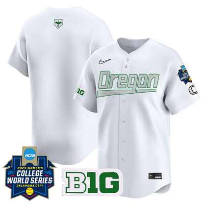 Men's size - Oregon Ducks Softball 2025 World Series (WCWS) Vapor Premier Limited Jersey - All Stitched