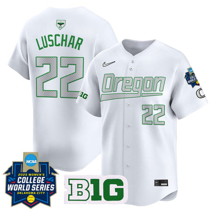 Men's size - Oregon Ducks Softball 2025 World Series (WCWS) Vapor Premier Limited Jersey - All Stitched