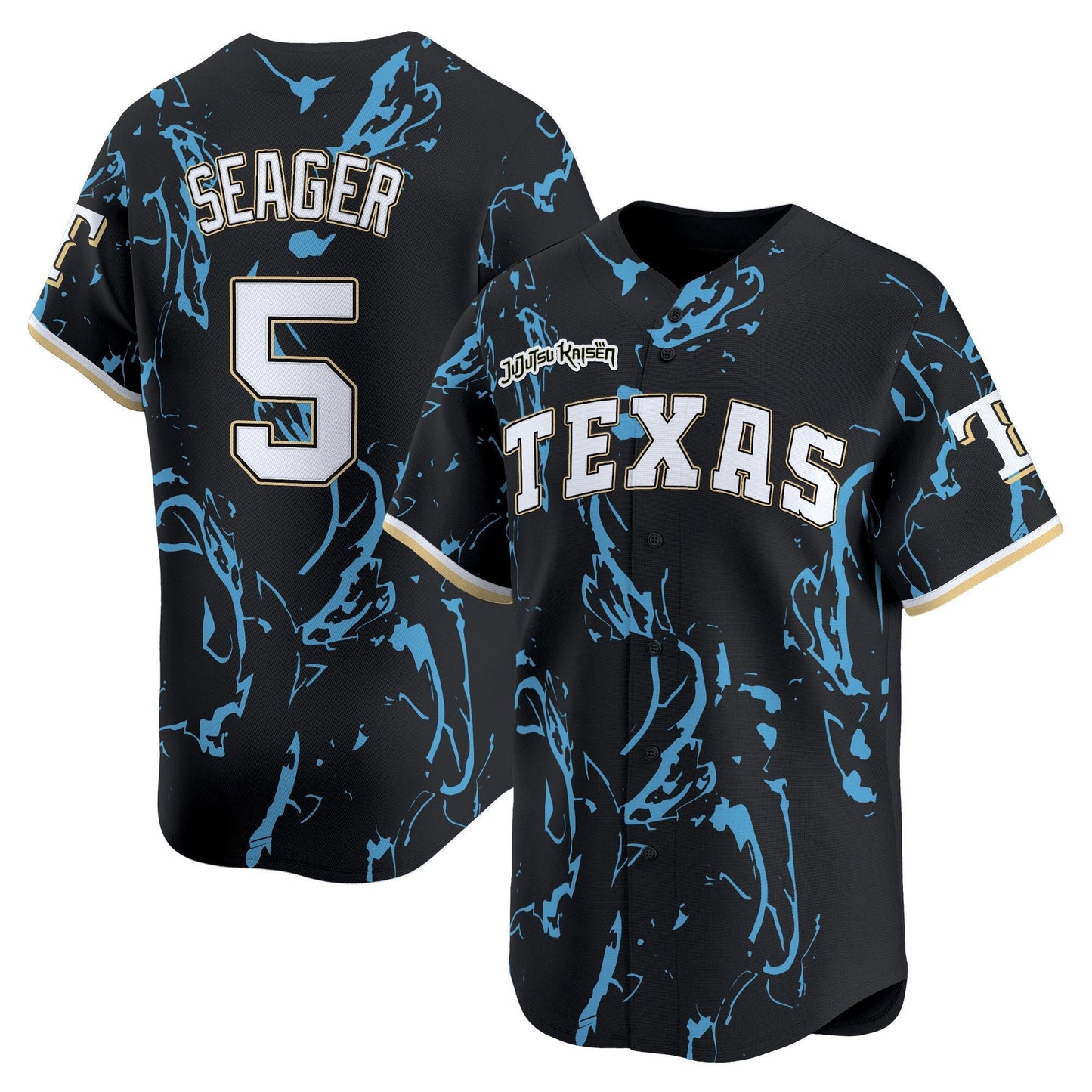 Texas Rangers x Jujutsu Kaisen Vapor Premier Limited Jersey - All Stitched