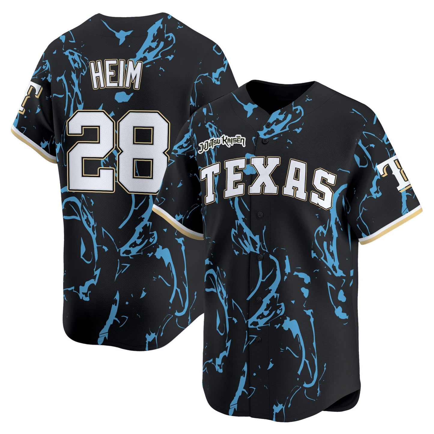 Texas Rangers x Jujutsu Kaisen Vapor Premier Limited Jersey - All Stitched