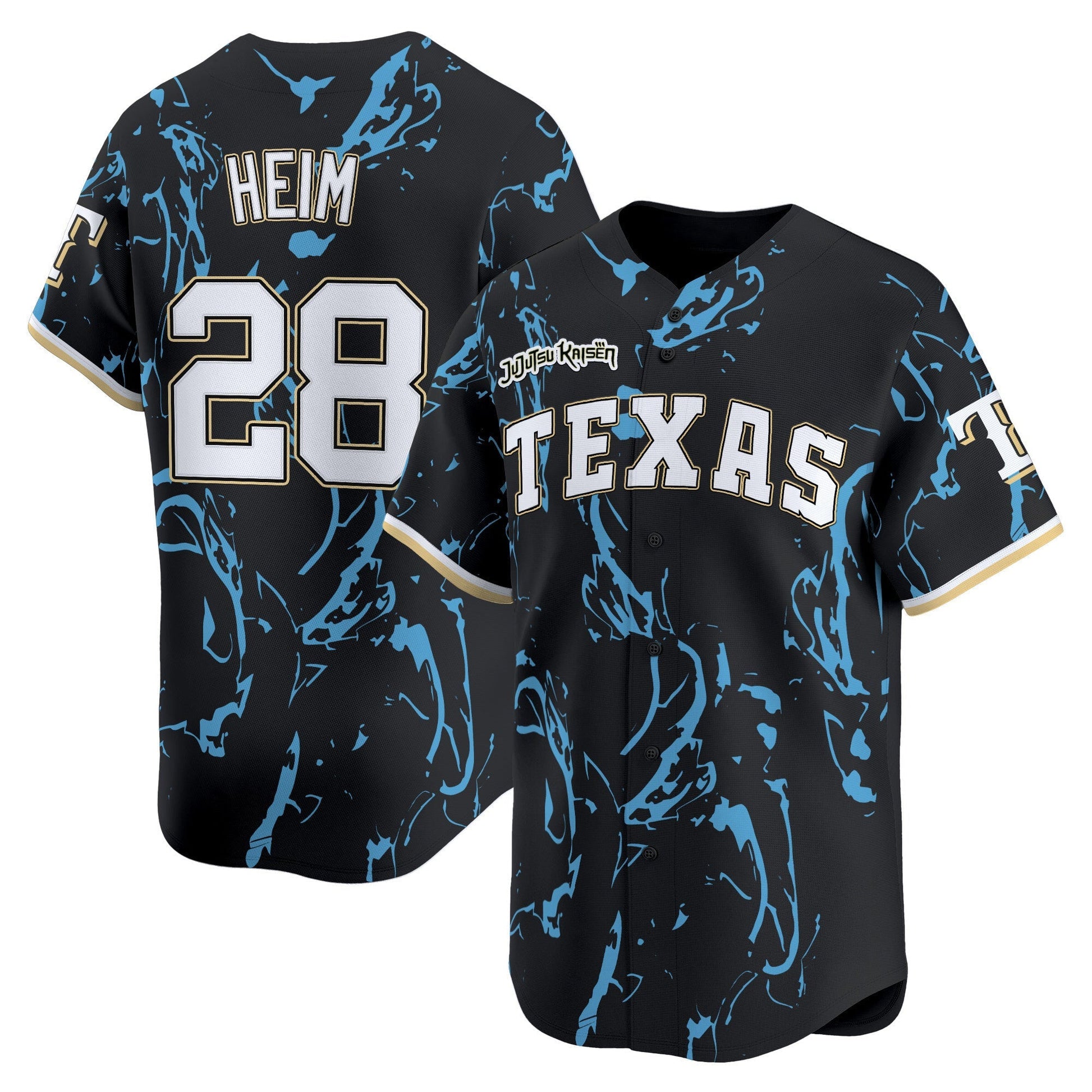 Texas Rangers x Jujutsu Kaisen Vapor Premier Limited Jersey - All Stitched